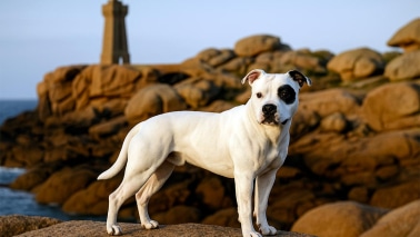 Staffie Ploumanac'h en Bretagne