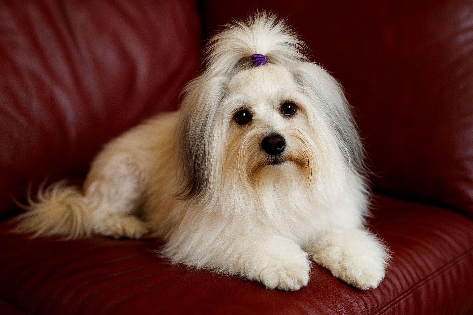 Petit chien Lion toiletté